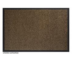 Hamat Schmutzfangmatte Twister für den Innenbereich, aus Polyamid, Teak, 60 x 80 cm