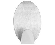 mumbi Handtuchhalter selbstklebend Handtuchhaken ohne Bohren Klebehaken oval Edelstahl 1 Stück