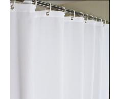 eforcurtain Heavy Duty Duschvorhang, wasserdicht und mildew Badezimmer Vorhang Stoff, Polyester, reinweß, 36x72