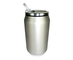 YOKO DESIGN 1320 Canette Thermoskanne Edelstahl 14 cm Silber