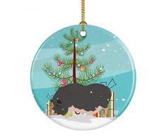 Carolines Treasures Weihnachtsbaum, Abessinischer Katze, Keramik Schweine - Vietnamesisches Hängebauchschwein 3 in Mehrfarbig