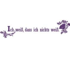 INDIGOS 4051719351132 Wandtattoo, Vinyl, violett, 60 x 10 x 10 cm