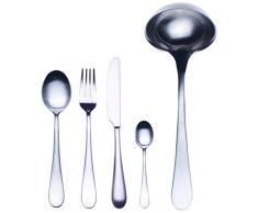 MEPRA Hohlgriff Natura Ice Moka Besteck, 30 Stück, Silber