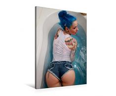 Premium Textil-Leinwand 60 x 90 cm Hoch-Format Blaues Wasser | Wandbild, HD-Bild auf Keilrahmen, Fertigbild auf hochwertigem Vlies, Leinwanddruck von Andy Bull