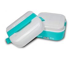 SOGO Lunch Box Elektro-Thermisch 40 W aus Edelstahl Lebensmittelqualität 1,6 l 220-240 V kann auch bei 12 V verwendet Werden.