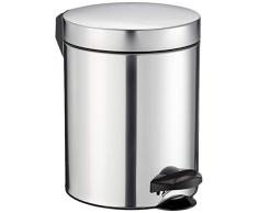 Meliconi Abfalleimer, Metall, Silber, 20 x 20 cm