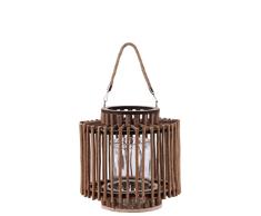 Urban Trends Laterne mit Seilgriff, braun