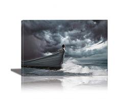 Eurographics Andromeda Gemälde für Heimdekoration, gerahmt, 61 x 91,4 cm, 61 x 454 cm, Saphir, Grün, Gelb, Bronze, Violett