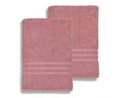 Linum Home Textiles 100% türkische Handtücher 2 Bath Sheets rot