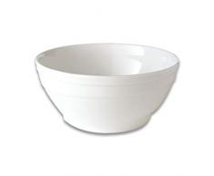 Berghoff Verglastes Super High Grade Porzellan Salatschüssel, weiß, 22,5 cm