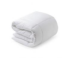 Sancarlos Mistral Steppdecke, Füllung: Mikrogel, 350 g, Pfirsichhaut-Oberfläche, Weiß