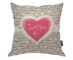 Moslion Kissenbezug Totenkopf Gothic Blumen Skelett Mexiko Tag der Toten Halloween Kissenbezug Baumwolle Leinen für Zuhause Sofa Kissen 45,7 x 45,7 cm weiß rot 18x18 Inch Art-04