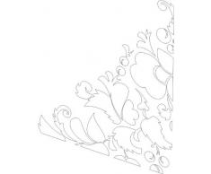 INDIGOS 4051095035541 Wandtattoo w326 Ranken Pflanzen Wandauskleber in 3 Größen, 120 x 91 cm, weiß