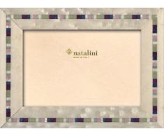 Natalini Trevi Bianca 10X15 Bilderrahmen mit Unterstützung für Tisch, Tulipwood, Weiß, 10 X 15 X 1,5