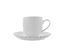 PORCELLANA cc90Â Momenti Kaffee Tasse mit LÃ¶ffel, Porzellan, Mehrfarbig, 0,1Â x 0,1Â x 0,1Â cm