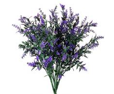 JWCTECH Künstliche Pflanzen Blumen Künstliche Pflanzen Grün Künstliche Blumen violett/Lavendel