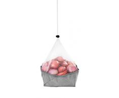 Metaltex Aufbewahrungskorb Fresh Line faltbar, Stoff, grau 18x18cm