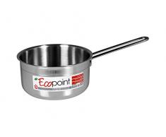 Home Ecopoint Kasserolle mit Griff, 12 cm, Edelstahl