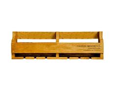 M S L Wandregal für Weinflaschen, Holz, 110 cm