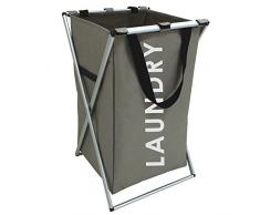 MSV Waschesammler Laundry 35x35x58cm, Plastik, Mehrfarbig, 35 x 35 x 58 cm