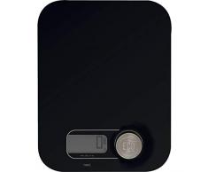 WEIS 10539 »Eco Pro« Küchenwaage, Länge: 245 mm, Breite: 190 mm, schwarz, Glas/Kunststoff