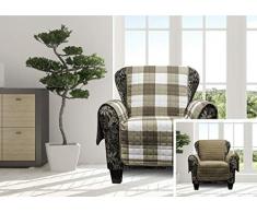 Quick Fit Alba Sofabezug, wendbar, wasserdicht, Mikrofaser, Grau/Schwarz, Taupe, Chair Cover