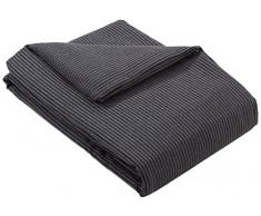 Zebra Textil 38892 Sofaüberwürf Versubio Ottomane Links, Grau