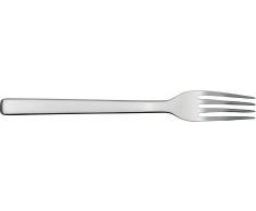 Alessi Ovale Dessertgabel, Edelstahl, Silber, 17 x 4 x 2.5 cm, 6-Einheiten