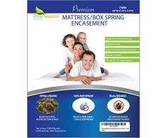 Four Seasons Essentials Matratze umgreifung, Polyester, weiß, Twin Size