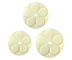 PME 103FF054 JEM Ausstecher für einfache Rosenblätter, Sortiment, 3-teilig, Kunststoff, Ivory, 17 x 1 x 22 cm