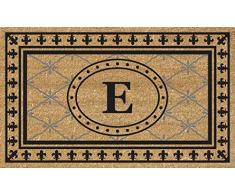 Nedia Home Super Scraper Bungalow Fußmatte, Vinyl, Kokosfaser 18 x 30 blau