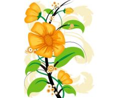 Indigos 4051719758580 Wandtattoo MF321 schÃ¶ne Blume 80 x 58 cm