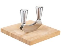 Point-Virgule PV-BAM-1109 Wiegemesser Mit Bambusbrett, 20x20x2cm
