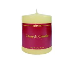 SEBNINI CC8010 Wax Stumpenkerze, Beige