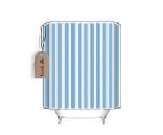 Geometrische gemustert Wasserdicht 100% Polyester Stoff Vorhang für die Dusche für Badezimmer 182,9 x 213,4 cm Extra Lang Grau, Polyester, Stripe02, 72x84