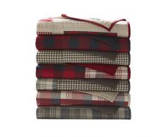 WOOLRICH, Inc. WR50–1781 Tasha Gesteppte Tagesdecke 127 x 177,8 cm rot, 127 x 177,8 cm