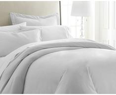 IENJOY Home Collection Bettwäsche-Set für Doppelbett, gebürstet, 3-teilig Twin Lgray