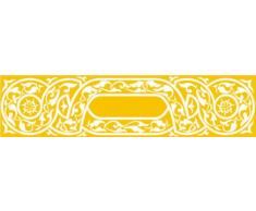 INDIGOS 4051095023418 Wandtattoo w240 Orient, Ranke 120 x 28 cm, gold