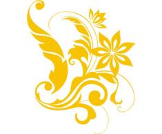 INDIGOS 4051095031901 Wandtattoo w311 Ranke Pflanzen Wandauskleber in 3 Größen, 96 x 78 cm, gold