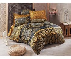 Eponj Home Steppdecke Einzelbett 140 x 200 cm Gold Black