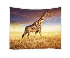 AMNYSF Wandteppich/Wandteppich, Birkenbäume, Kaktus, Schloss, Giraffe, Schmetterling, Mädchen, Dekoration, für Schlafzimmer, Wohnzimmer, Wohnheim 90x70 Inch Multi 02