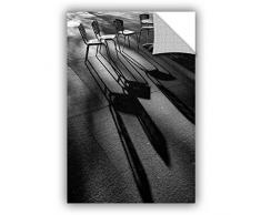 Artwall Kunstdruck auf Leinwand Steve Ainsworth Kunst der Stühle und Schatten appeelz Abnehmbarer Graphic Art Wand 24x36