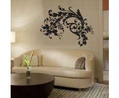 INDIGOS WG30298-35 Wandtattoo w298 Blume Ranke Pflanze Wandaufkleber 120 x 100 cm, orange