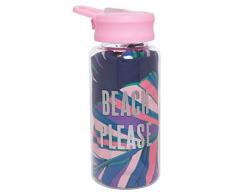 Slant Schrägiges 91,4 g. Wasserflasche mit Kordelzugbeutel Rose