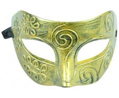 Simplicity Retro Römische Herren Gladiator Halloween Maske, Gold