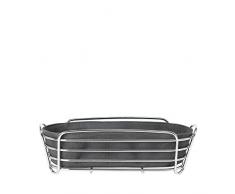 Blomus DELARA Brotkorb, Stahl verchromt, Baumwolle, Magnet, Oval