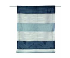 Home Fashion 69883-806 Raffrollo Gabi Halborganza-Querstreifen, 140 x 45 cm, blau