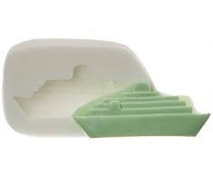 Silikomart Silikonform für Tortendekoration 71.262.00.0096, Zucker slk162 Boot Silikon Weiß