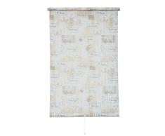 Sunlines HWA10604 Springrollo Dekor Paris, Tageslicht, PES, beige / weiß, 122 x 180 cm