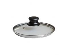 Universaldeckel RUBIN 24 cm mit Kunststoffknopf / Glasdeckel / Universal - Deckel / Pfannendeckel / Topfdeckel